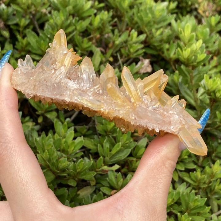 ヒマラヤ水晶 ゴールデンヒーラー クラスター 原石 特別価格]ガネッシュヒマール/ヒンドゥン産ヒマラヤ水晶